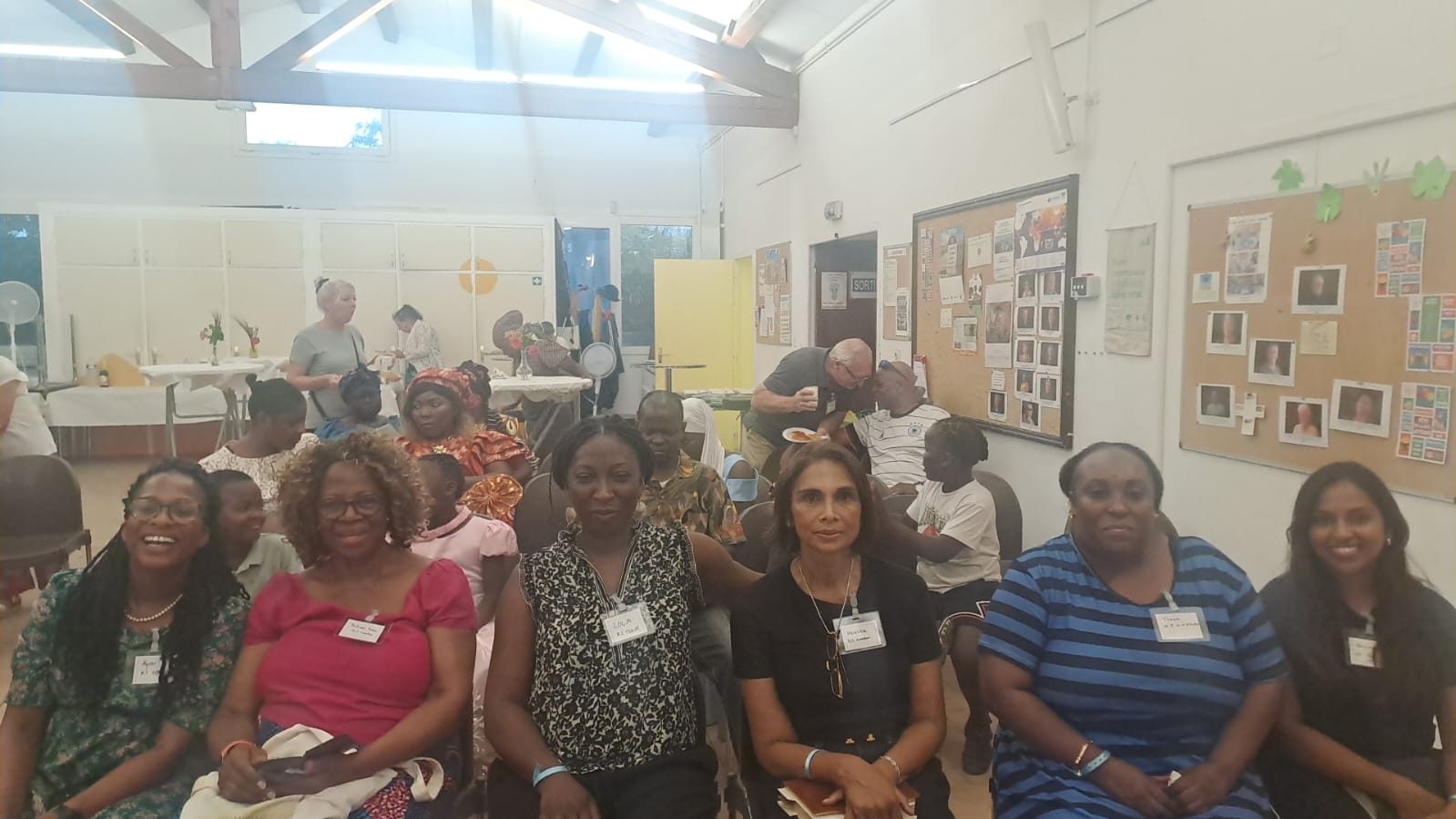 Team members seated at the joint outreach evening hosted by the Marseille Nord and St Louis churches